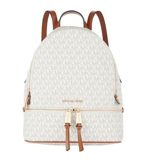 michael kors rhea mesh backpack optic white|mk rhea medium backpack.